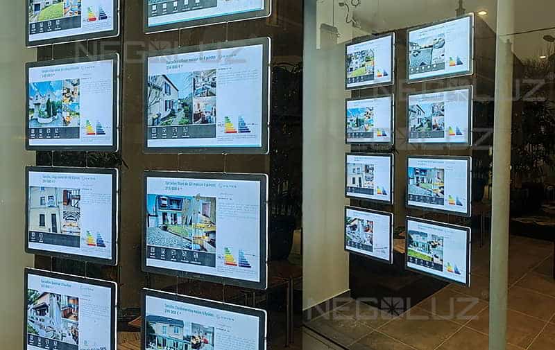 meilleur affiche vitrine led